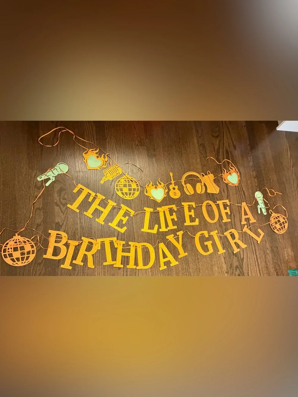 The Life of a Birthday Girl Party Banner